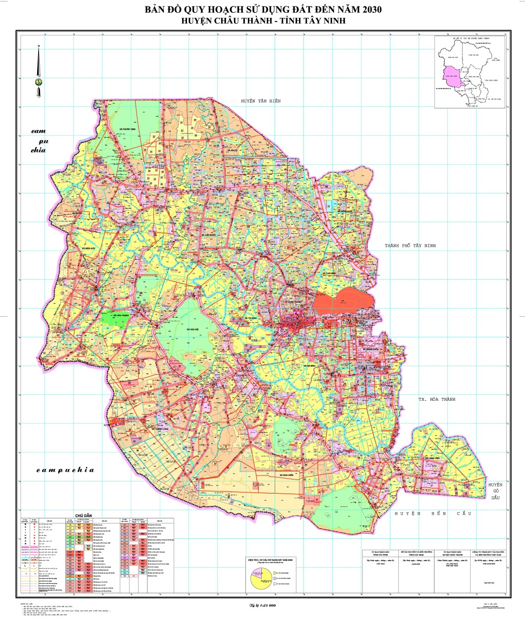 Bản đồ quy hoạch Châu Thành Tây Ninh mới nhất