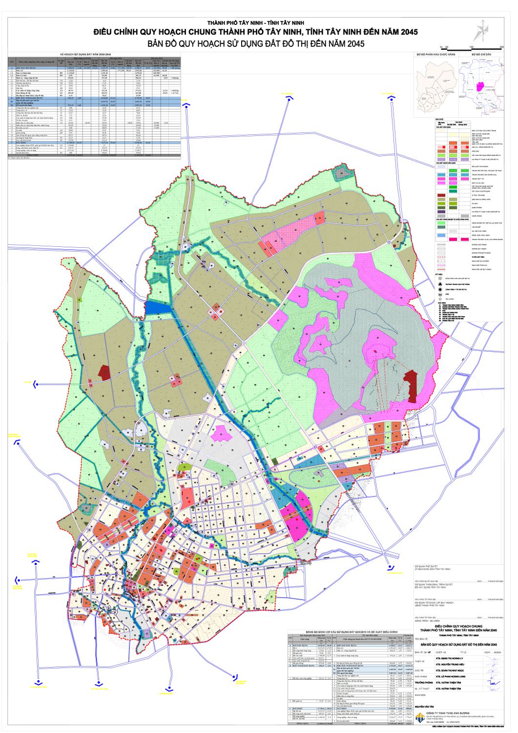 Bản đồ quy hoạch Thành phố Tây Ninh mới nhất
