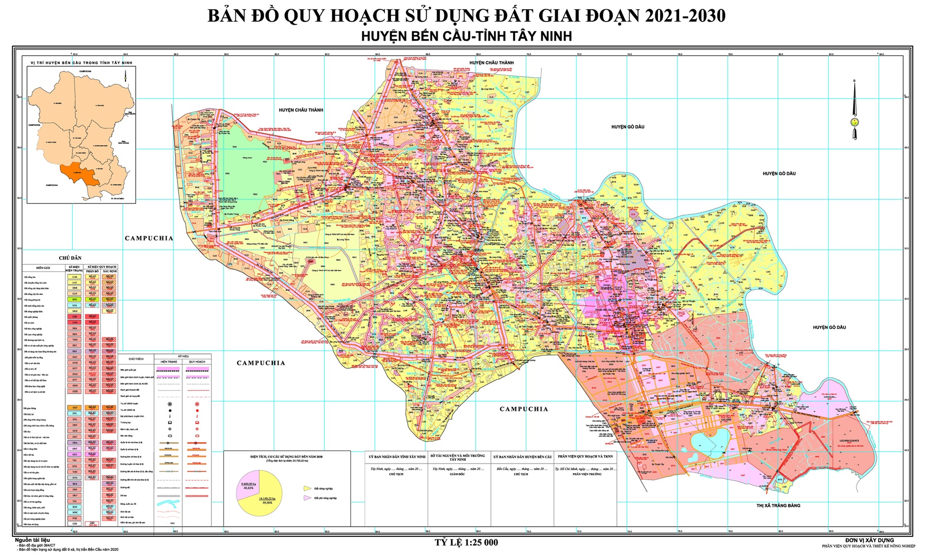 Bản đồ quy hoạch Bến Cầu Tây Ninh mới nhất